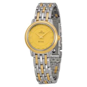 De Ville Prestige Champagne Dial Stainless Steel  18kt Yellow Gold Watch 424.20.24.60.08.001