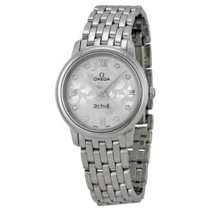 De Ville Prestige Silver Diamond Dial Watch