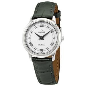 De Ville Prestige White Silvery Diamond Dial Watch 424.13.27.60.52.002