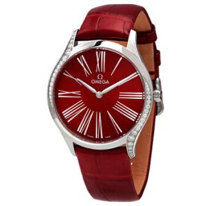 De Ville Tresor Quartz Red Dial Watch 428.18.36.60.11.002