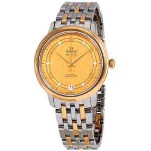 De Ville Yellow Gold Diamond Dial Steel and 18kt Yellow Gold Watch 424.20.33.20.58.003