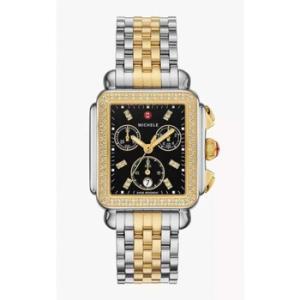 Deco Chronograph Quartz Diamond Black Dial Watch MWW06A000808