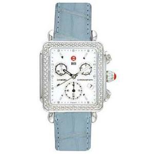 Deco Diamond Light Blue Alligator Watch MWW06A000054