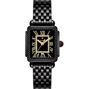 Deco Madison Quartz Diamond Black Dial Watch MWW06G000042