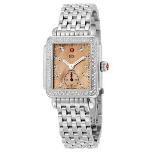 Deco Metallic Rose Gold Dial Watch MWW06V000079