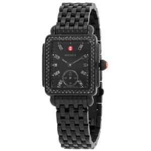 Deco Mid Quartz Black Dial Watch MWW06V000127