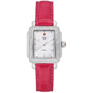 Deco Mini Pink Alligator Watch MWW06D000007