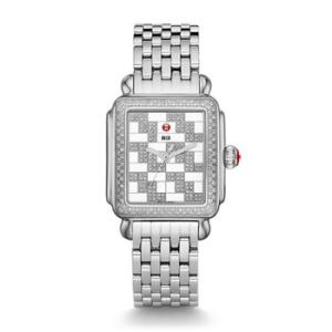 Deco White Enamel with Diamonds Dial Watch MWW06T000130
