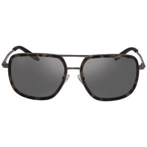 Del Ray Gunmetal Mirrored Rectangular Sunglasses MK1110 10026G