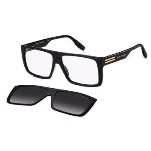 Demo with Grey Gradient Clipon Browline Sunglasses MARC 672CS 08079O