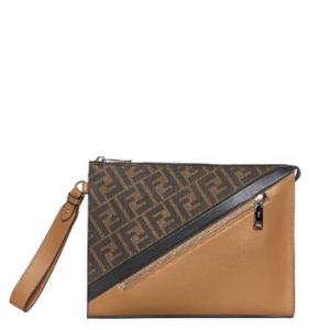 Diagonal FF Zip Clutch Purse