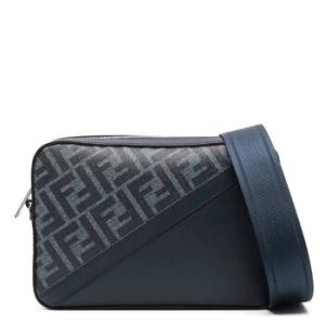Diagonal Stripe FF Motif Camera Crossbody Bag