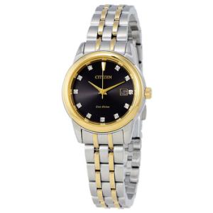 Diamond Black Dial Watch EW239459E