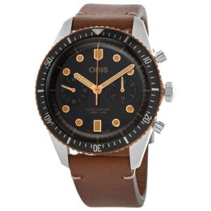 Divers SixtyFive Chronograph Automatic Black Dial Watch 01 771 7744 435407 5 21