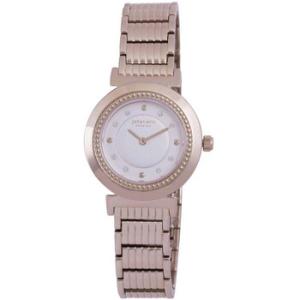 Djursland Round Rose Goldtone Steel Swarovski Crystal Watch JE120009009B