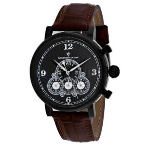 Dominion Chronograph Quartz Black Dial Watch CV0713