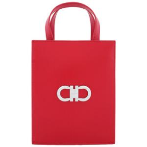 Double Gancini Mini Leather Tote Bag