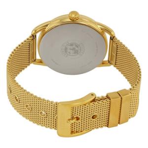 Drive Black Dial Goldtone Mesh Watch FE608259E
