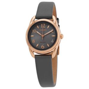 Drive Grey Dial Gray Leather Watch FE121805H