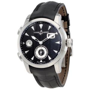 Dual Time Automatic Black Dial Watch