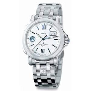 Dual Time Silver Dial Automatic Watch