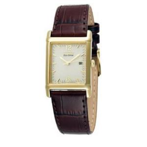 EcoDrive 180 GoldTone Leather Watch BW007207P