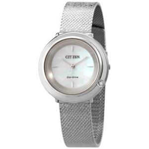 EcoDrive Analog Perlmutt Mother of Pearl Watch EM064082D