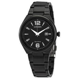 EcoDrive Black Dial Blackplated Watch AW137558E