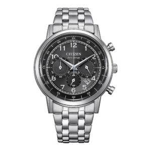EcoDrive Chronograph Black Dial Watch CA463053E