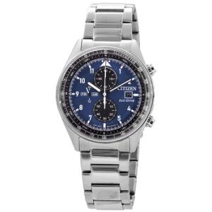 EcoDrive Chronograph Blue Dial Watch CA077081L
