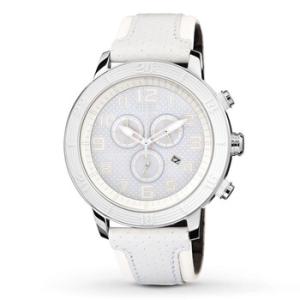 EcoDrive Chronograph White Dial Watch AT220004A