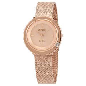 EcoDrive Diamond Light Pink Dial Watch EM064384X