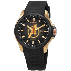 EcoDrive Marvel Avengers Black Dial Watch AW115503W