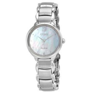 EcoDrive Mother of Pearl Dial Watch EM092086D