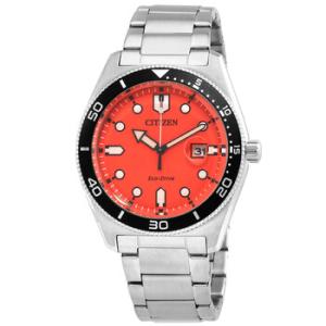 EcoDrive Orange Dial Watch AW176081X