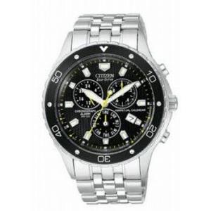 EcoDrive Perpetual Calendar Black Stainless Steel Watch BL529059E