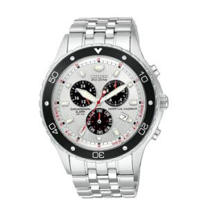 EcoDrive Perpetual Calendar Solar Powered Steel Watch BL529059A