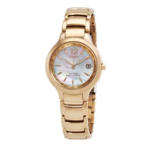 EcoDrive Perpetual World Time Mother of Pearl Dial Watch EC117387Y