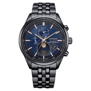 EcoDrive RadioControlled Moon Phase Blue Dial Watch BY103556L