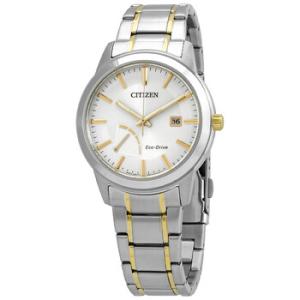 EcoDrive Silver Dial Twotone Watch AW701453A