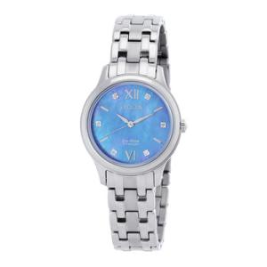 EcoDrive Titanium Diamond Blue Mother of Pearl Dial Watch EM072085N