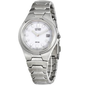 EcoDrive White Dial Stainless Steel 35mm Watch BM053058A