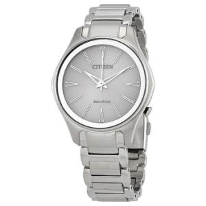EcoDrive White Dial Stainless Steel Watch EM059780A