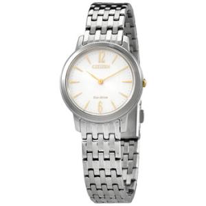 EcoDrive White Dial Stainless Steel Watch EX149887A