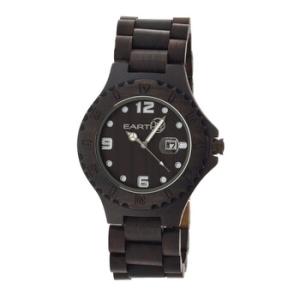 EcoFriendly Dark Brown Wood Raywood Watch EW1702