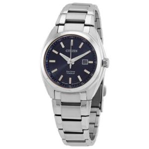 Eco Drive Blue Dial Titanium Watch EW221053L