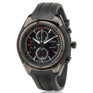 Eco Drive Chronograph Black Dial Watch CA028501E