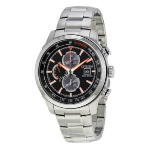 Eco Drive Chronograph Black Dial Watch CA057454E