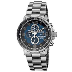 Eco Drive Nighthawk Blue Dial Titanium Watch CA050051L