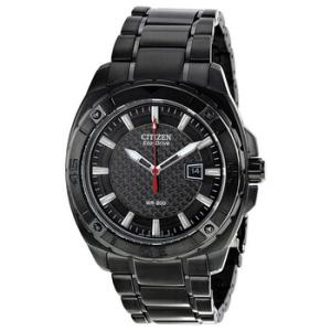 Eco Drive Sport Black Carbon Fiber Dial Watch AW109554E